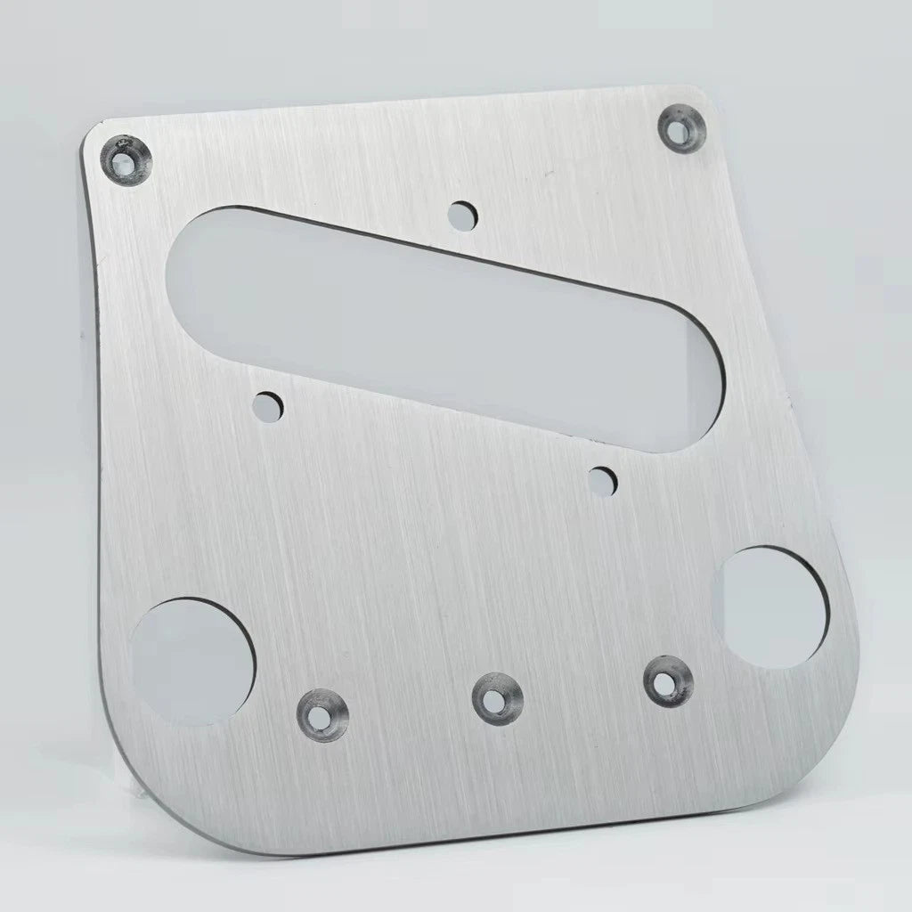 Brushed Stainless Steel Guitar Bridge Base Plate Pickup Frame Fit Tele