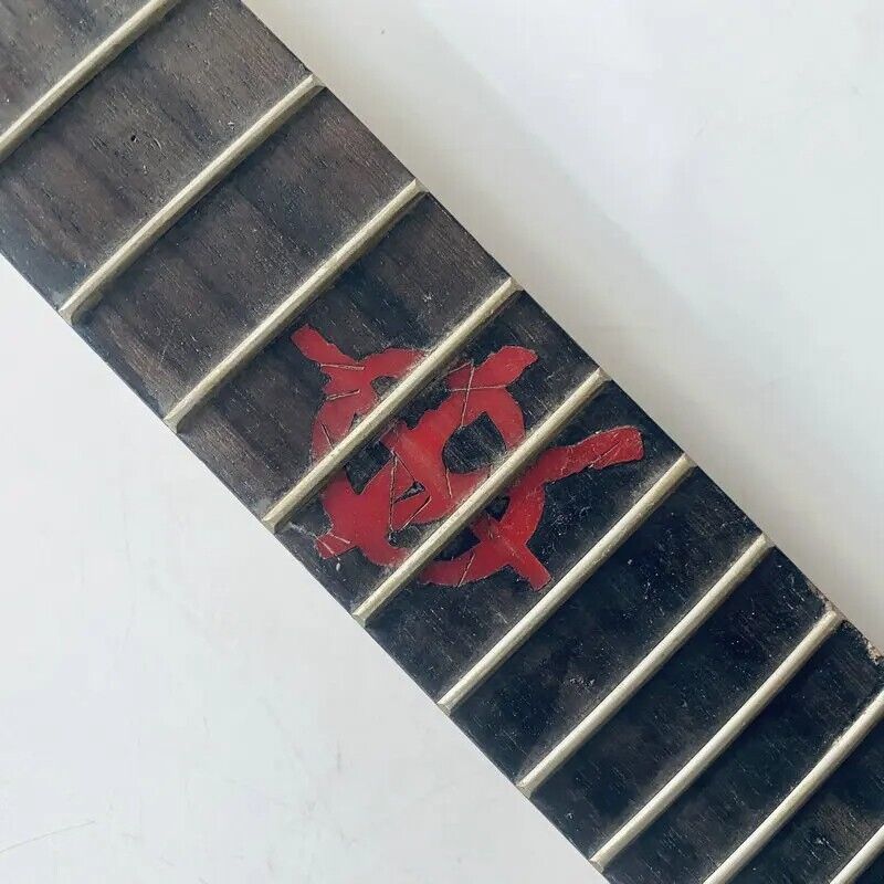 Black Maple Wood Guitar Neck, Rosewood 24 Frets Fingerboard DIY Project