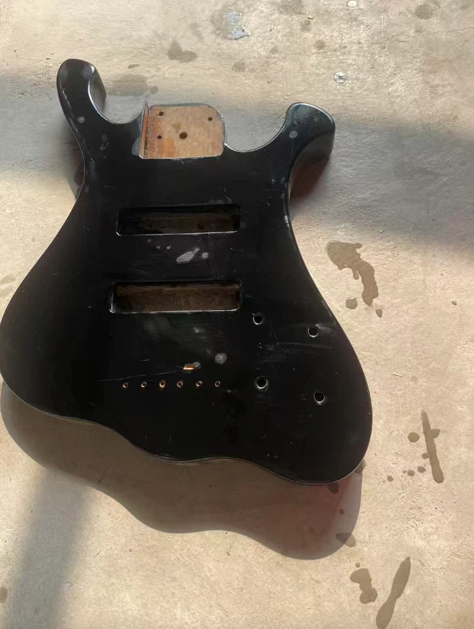 DIY Project Custom Bass Guitar Body Black