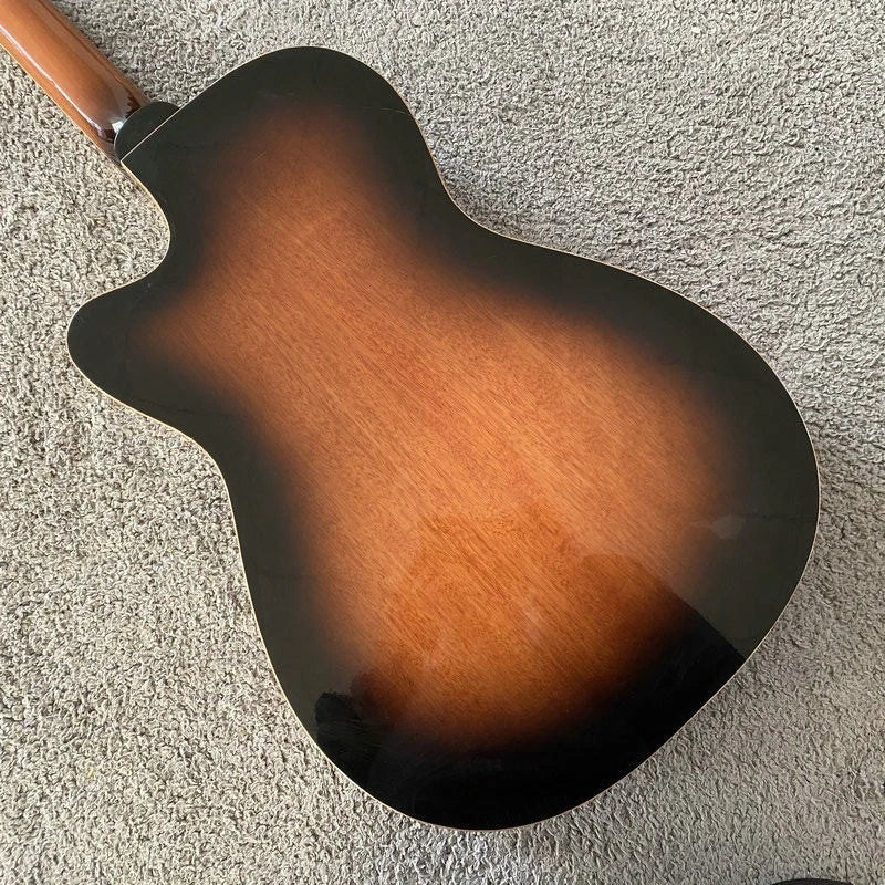 Tobacco Burst Dobro Guitar, Mahogany Body, Rosewood Fingerboard Neck