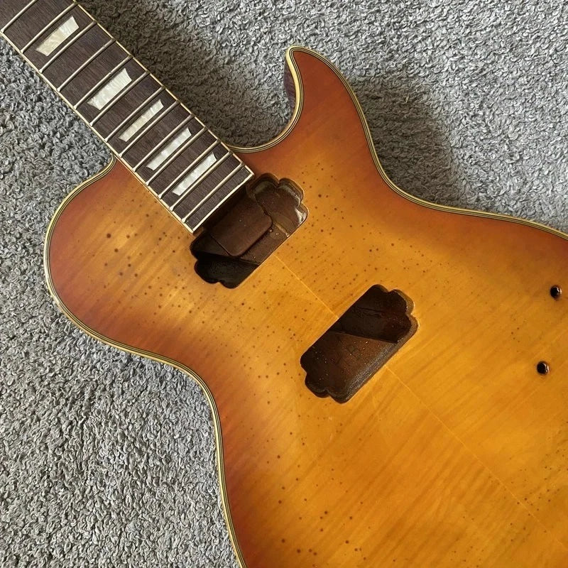 Cherry Burst DeVile Guitar Mahogany Body Rosewood Fingerboard Neck