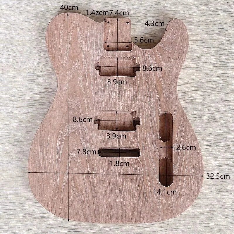 HH Solid Ash Wood Guitar Body Fit TL