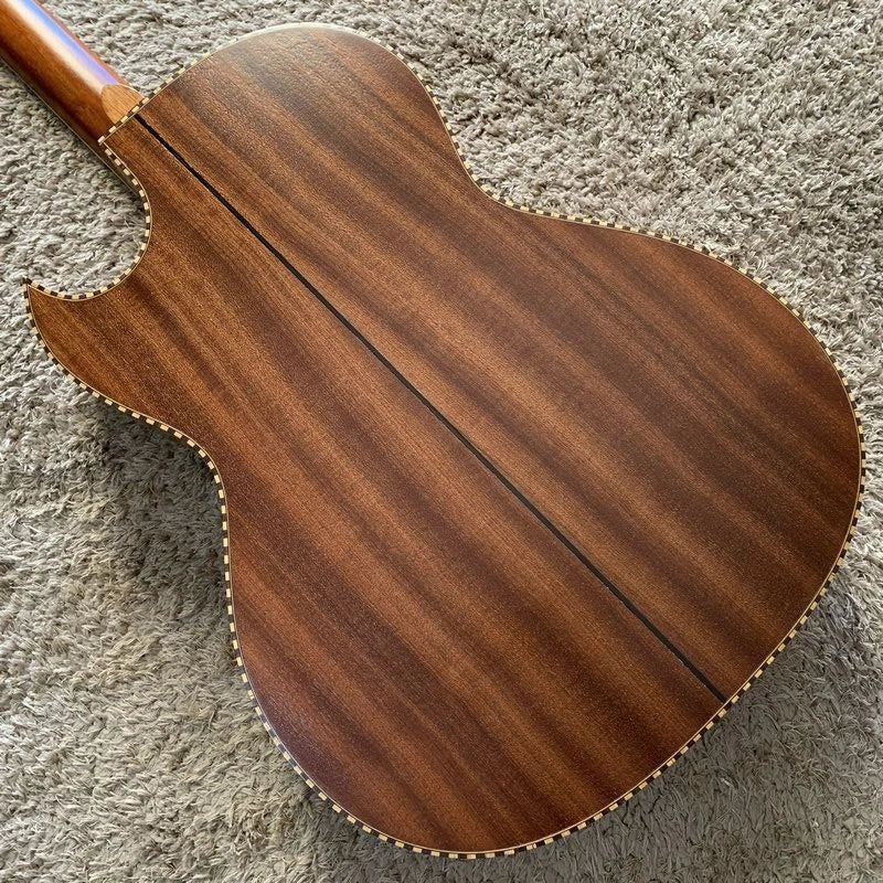 10 String Crossover Acoustic Electric Guitar, Solid Red Pine Top, Mahogany Neck