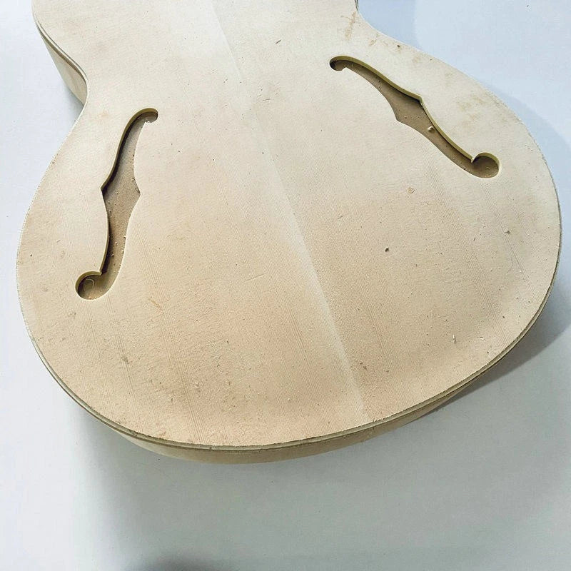 Single Cut Hollow Jazz Guitar Unfinished Body DIY Project