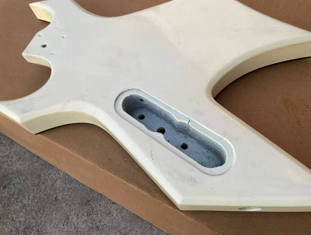 White Guitar HH DIY Project Basswood Body Fit Warlock
