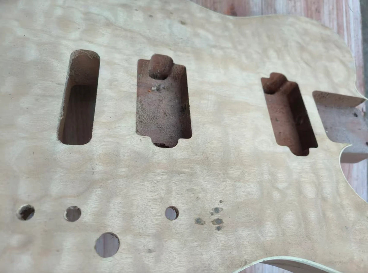HH Mahogany Wood Guitar Body with Quilted Maple Top Fit TL