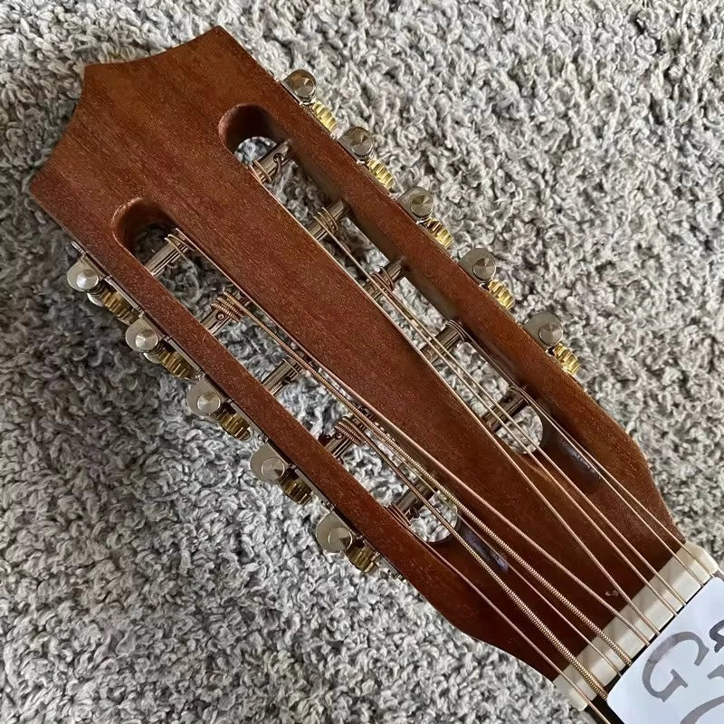 10 String Acoustic Electric Guitar, Mahogany Neck, Rosewood Fingerboard