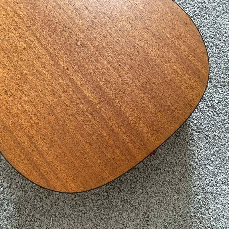 Luna Acoustic Guitar Engraved Spruce Top Body Mahogany Neck Rosewood Fingerboard