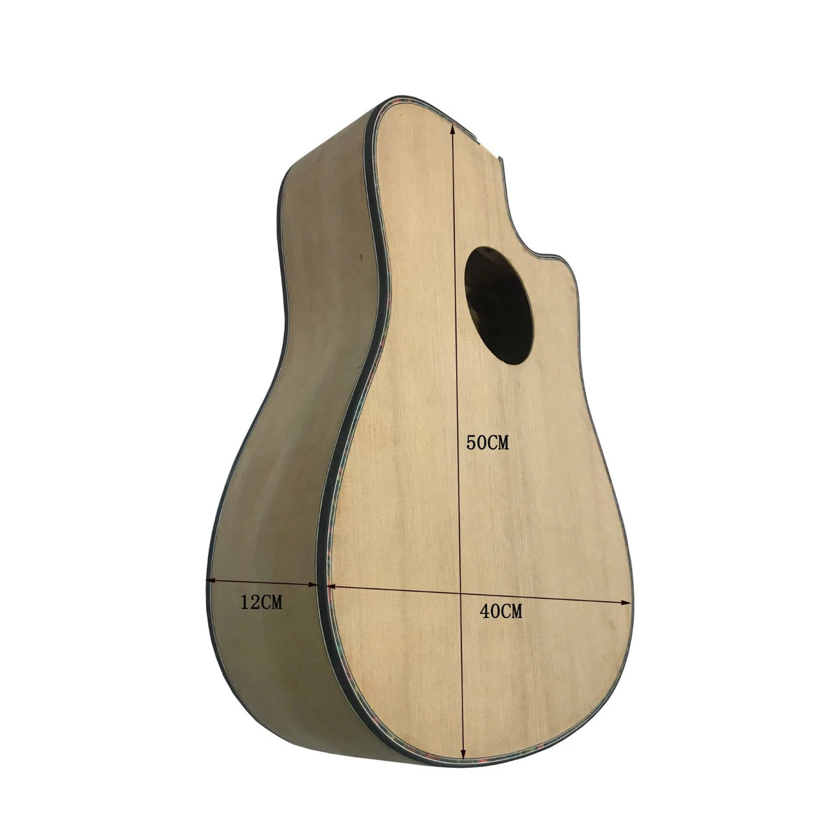 Acoustic Guitar Solid Spruce Top Body, 40 Inch
