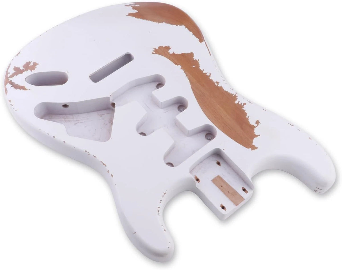 Relic White Finish Alder Wood Guitar Body Fit ST