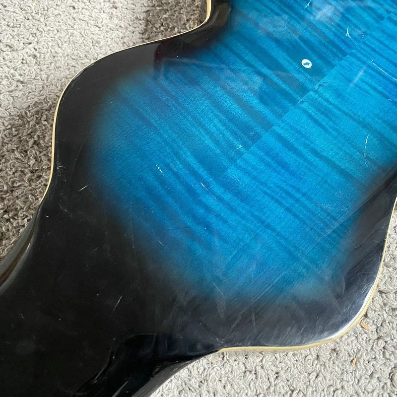 Blue Hawaiian Guitar DIY Project, Tiger Maple Body, Rosewood Body,Maple Neck
