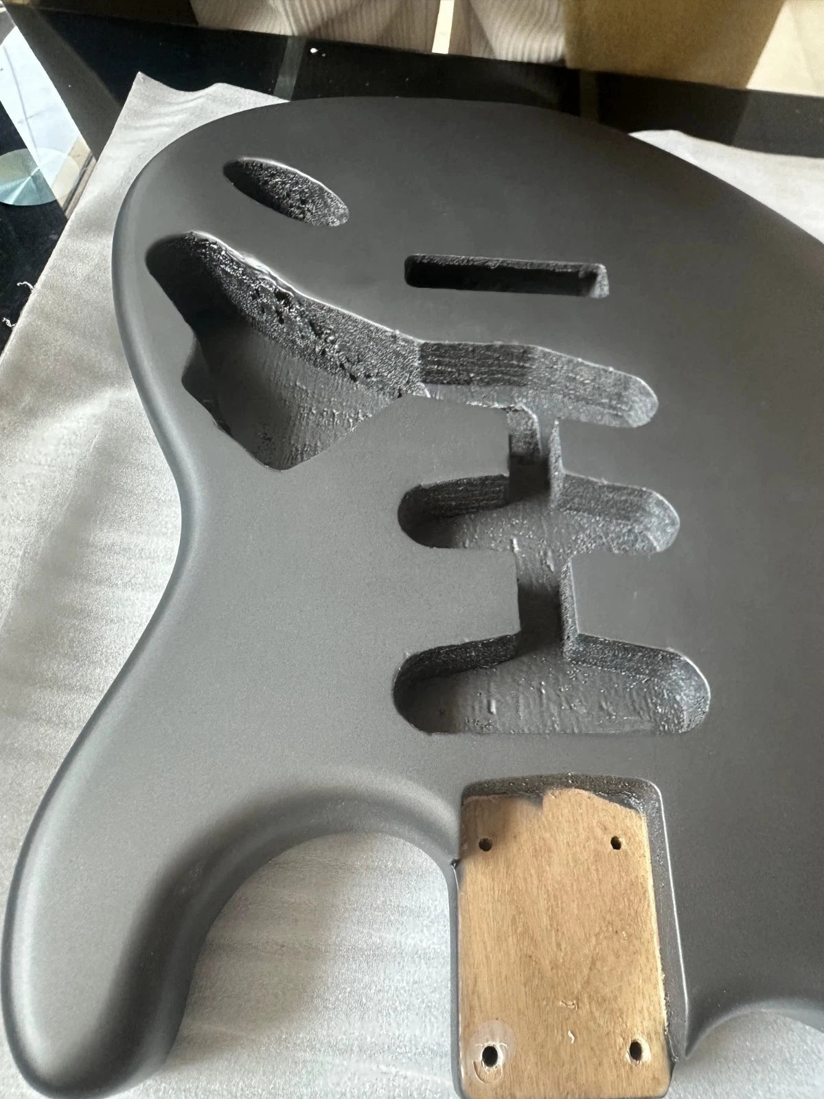 Metallic Grey SSS Guitar Paulownia Wood Body Fit ST