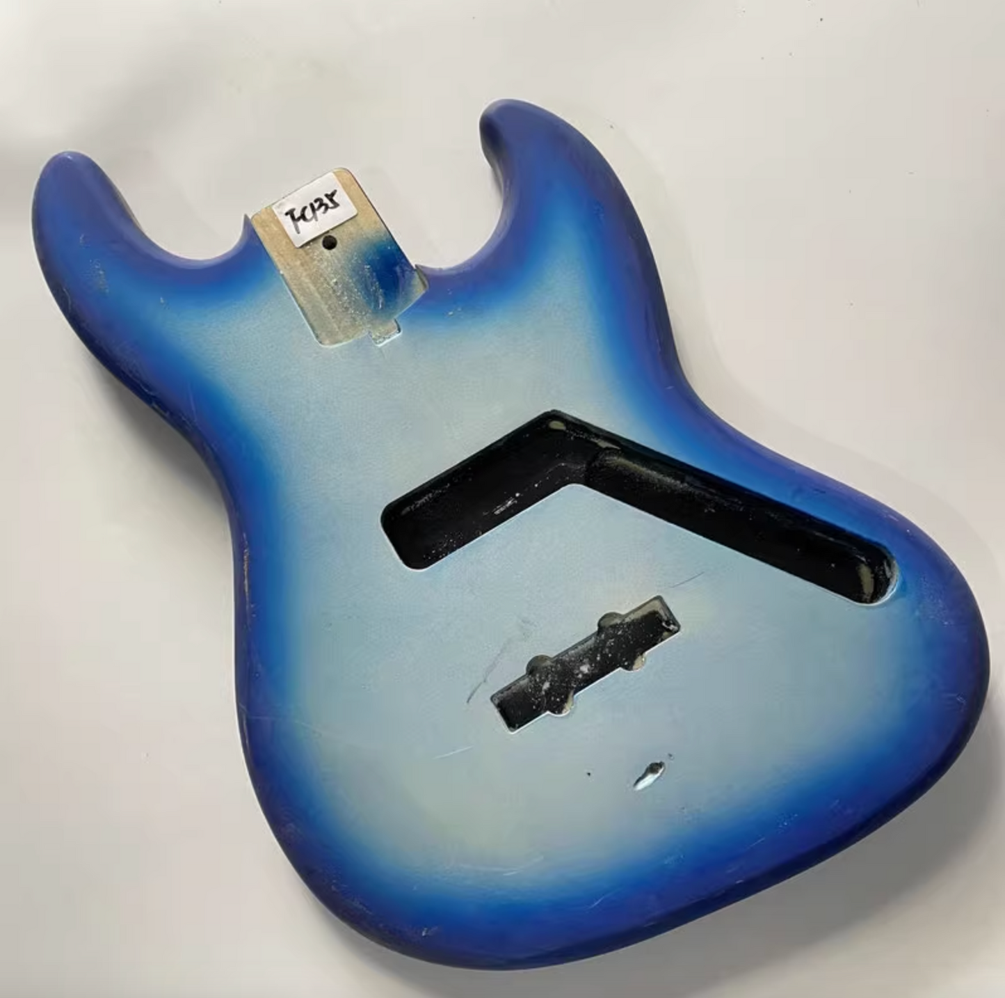 Silver Blue Burst Basswood 4 String Bass Body Fit Jazz Bass