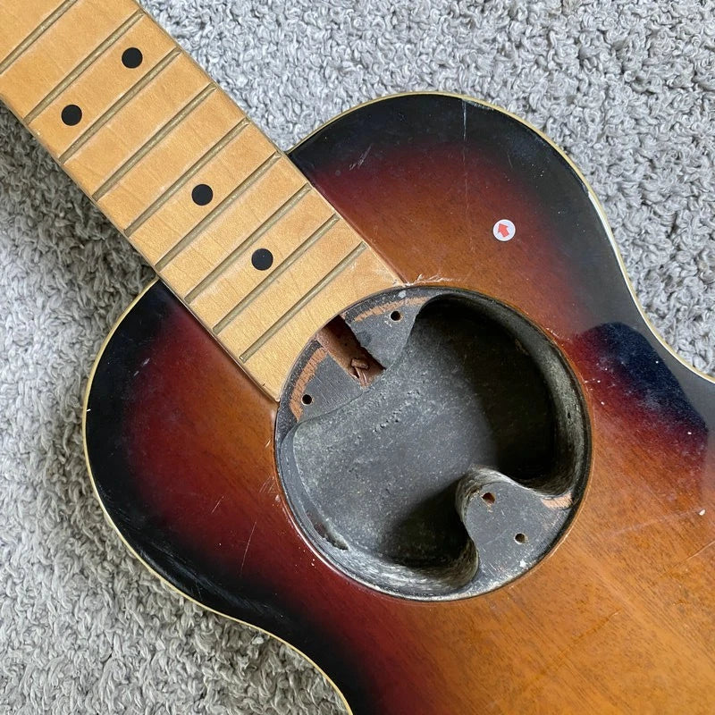 DIY Project Mini Travel Guitar, Mahogany Body, Maple Neck