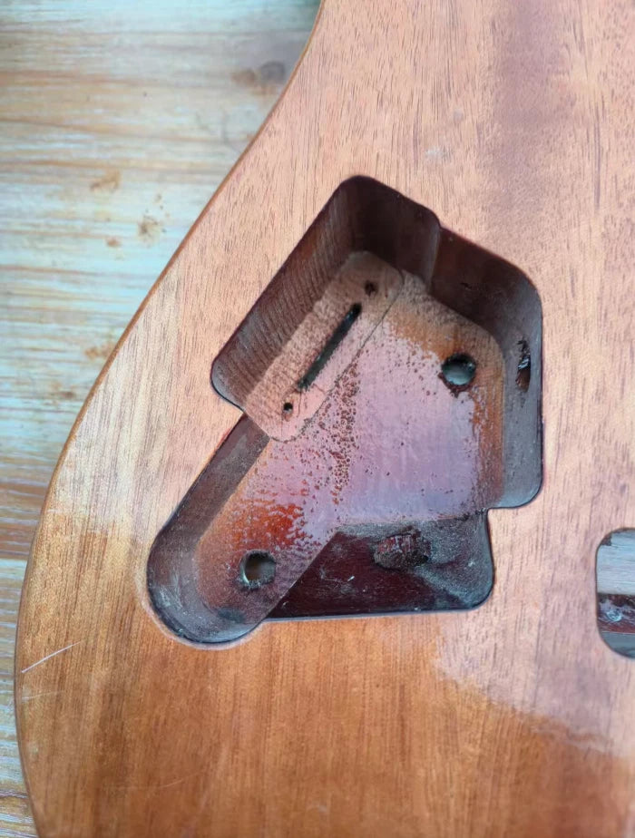 HSS Sunburst Finish Guitar Tiger Maple Top Body DIY Project