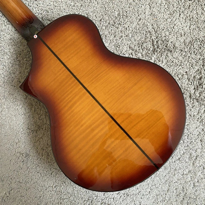 27-Inch Lili Mini Guitar, Tiger Maple Sunburst Finish