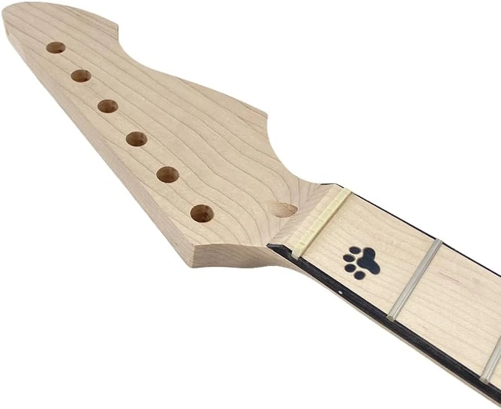 Electric Guitar Maple Wood Neck 22 Frets Fingerboard Walking Cat Fretboard Inlay