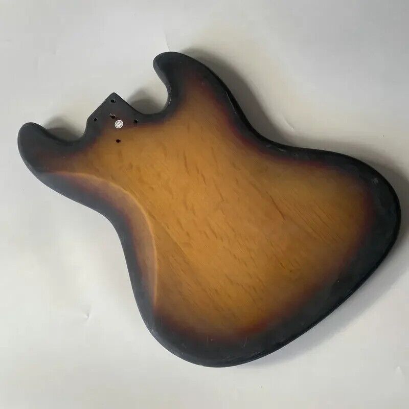 Left Handed 4 String Bass Basswood Body in Sunburst Finish Fit Jazz Bass