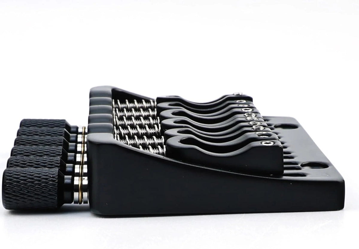 6 String Headless Guitar Fixed Bridge System in Black