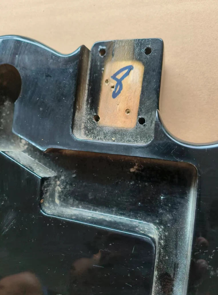 Black HH Guitar Solid Body DIY Project Fit Tele TL