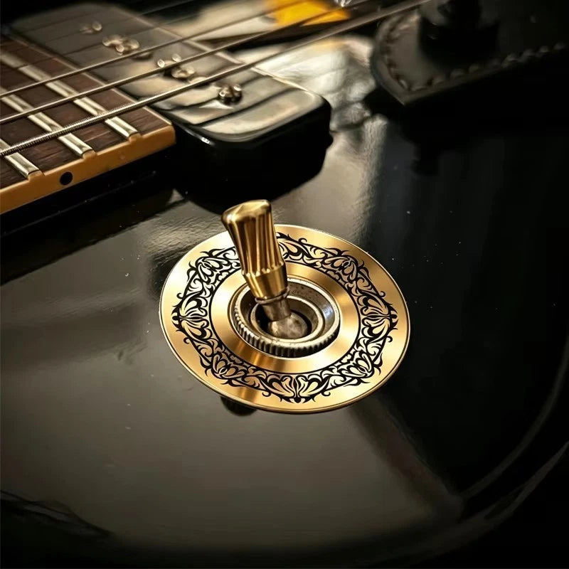 Vintage Gold Classic Textured Silver Guitar Toggle-Switch Washer