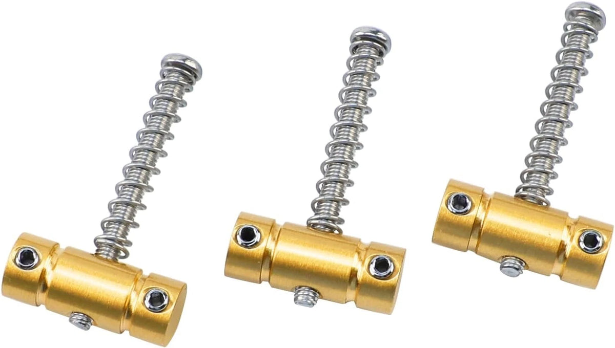 3pcs Brass Guitar Ashtray Bridge Saddles Fit Telecaster Tele