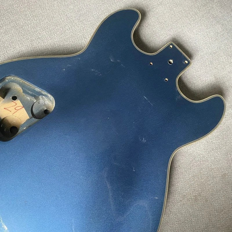 Blue Jazz Guitar Semi Hollow Body DIY Project