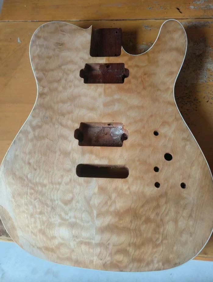 HH Mahogany Wood Guitar Body with Quilted Maple Top Fit TL