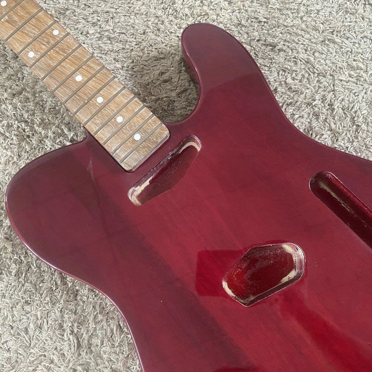Electric Guitar Semi Finished Basswood Body, Rosewood Fingerboard