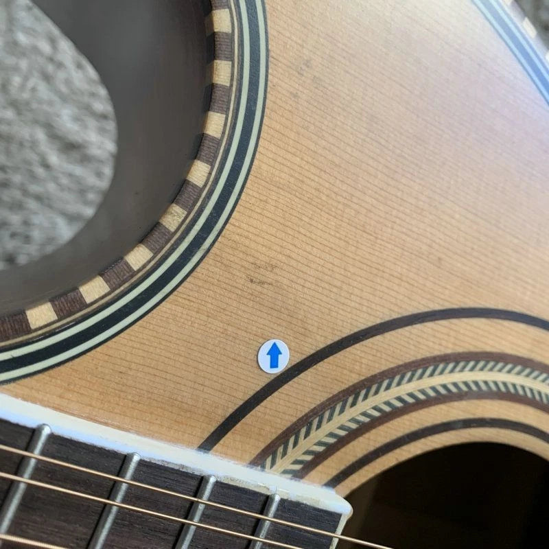 Natural Finish 10 String Acoustic Electric Guitar, Solid Spruce Top, Rosewood