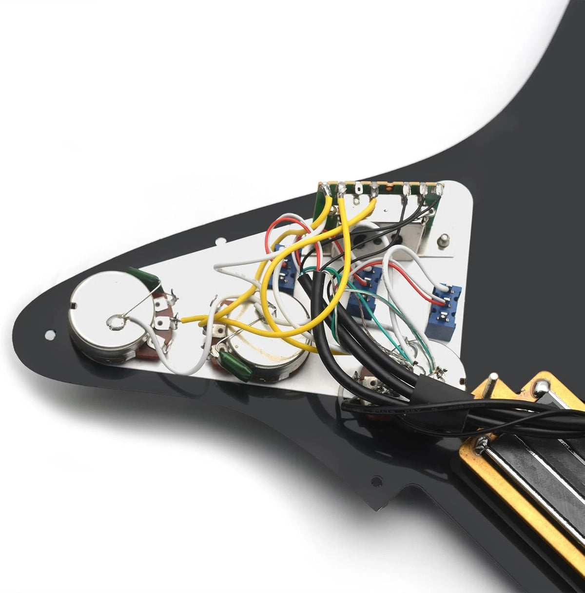 Abalone Pearl SSH Dual Blades Pickups Loaded Prewired Pickguard Fit Strat ST
