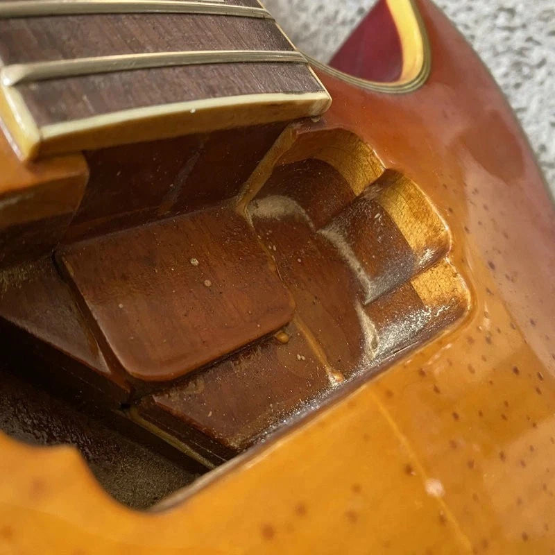 Cherry Burst DeVile Guitar Mahogany Body Rosewood Fingerboard Neck