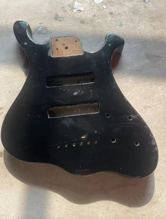 DIY Project Custom Bass Guitar Body Black