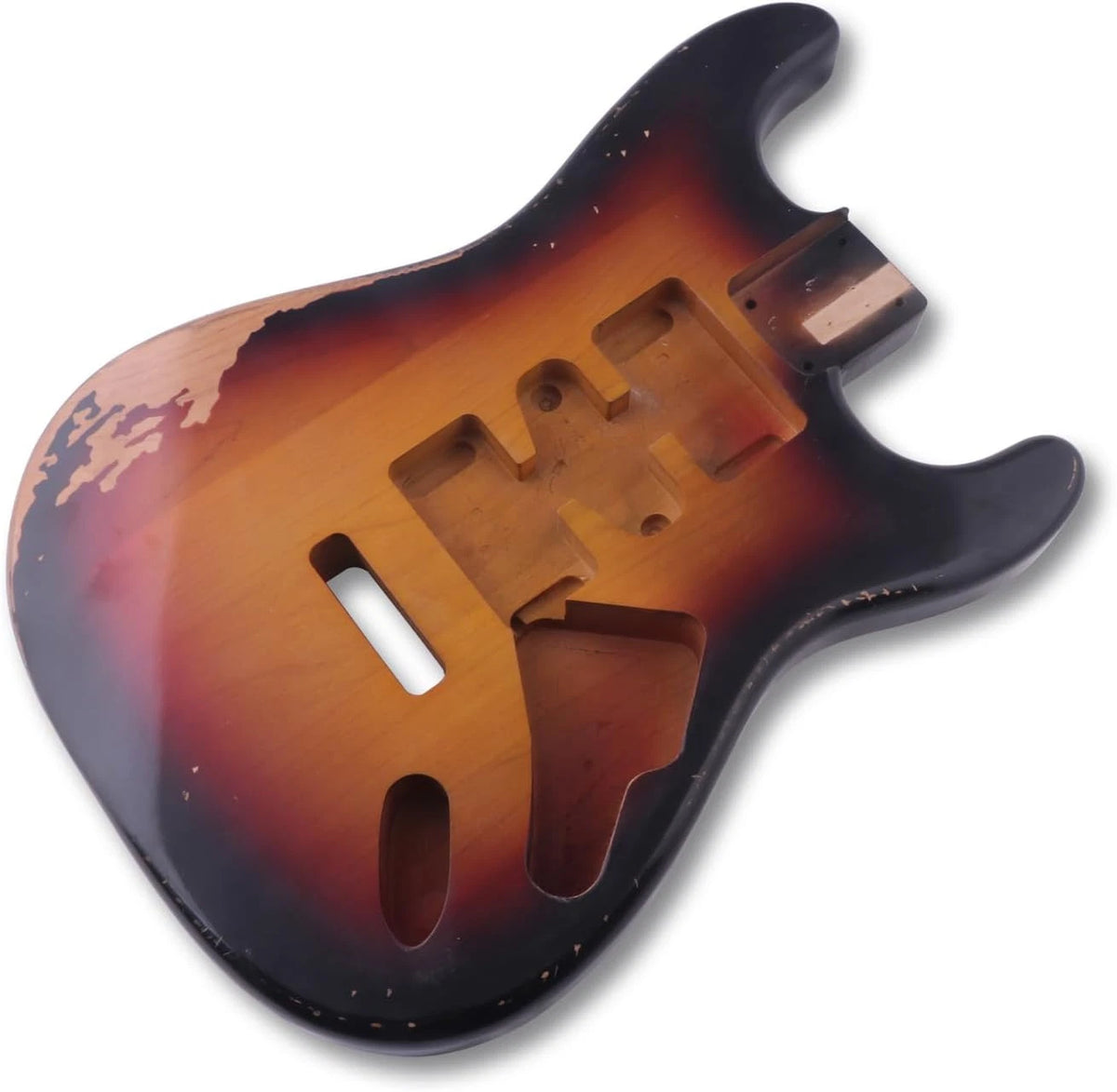 Alder Wood Sunburst Color Guitar Solid Body Fit Stratocaster Strat