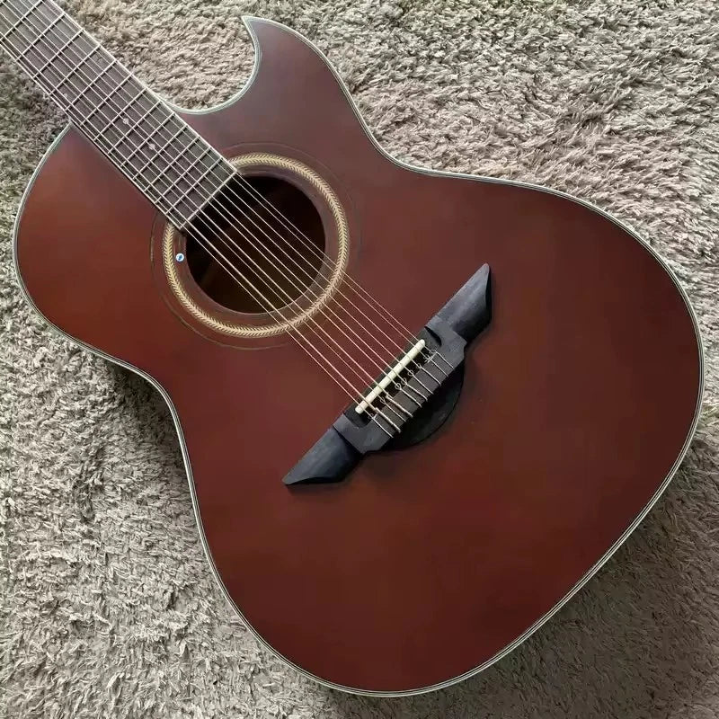 10-String Red Cedar &amp; Mahogany Cutaway Acoustic-Elect<wbr/>ric