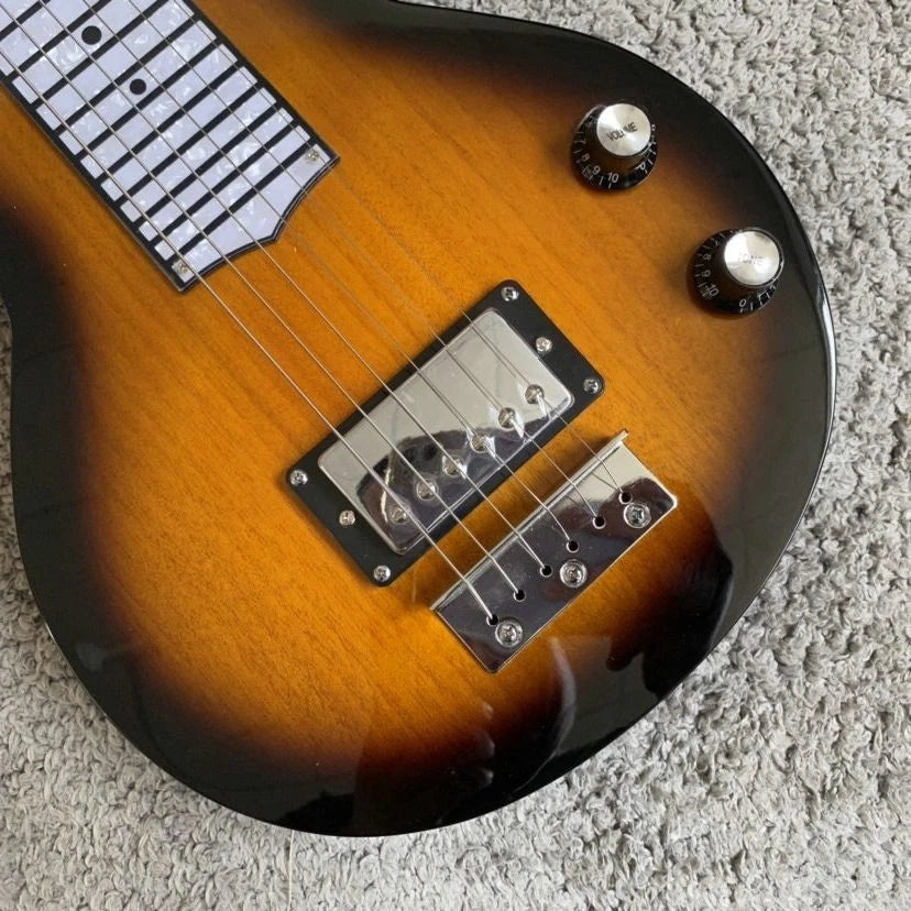 Tobacco Burst Lap Steel Guitar, Okoume Body, P90 Pickup