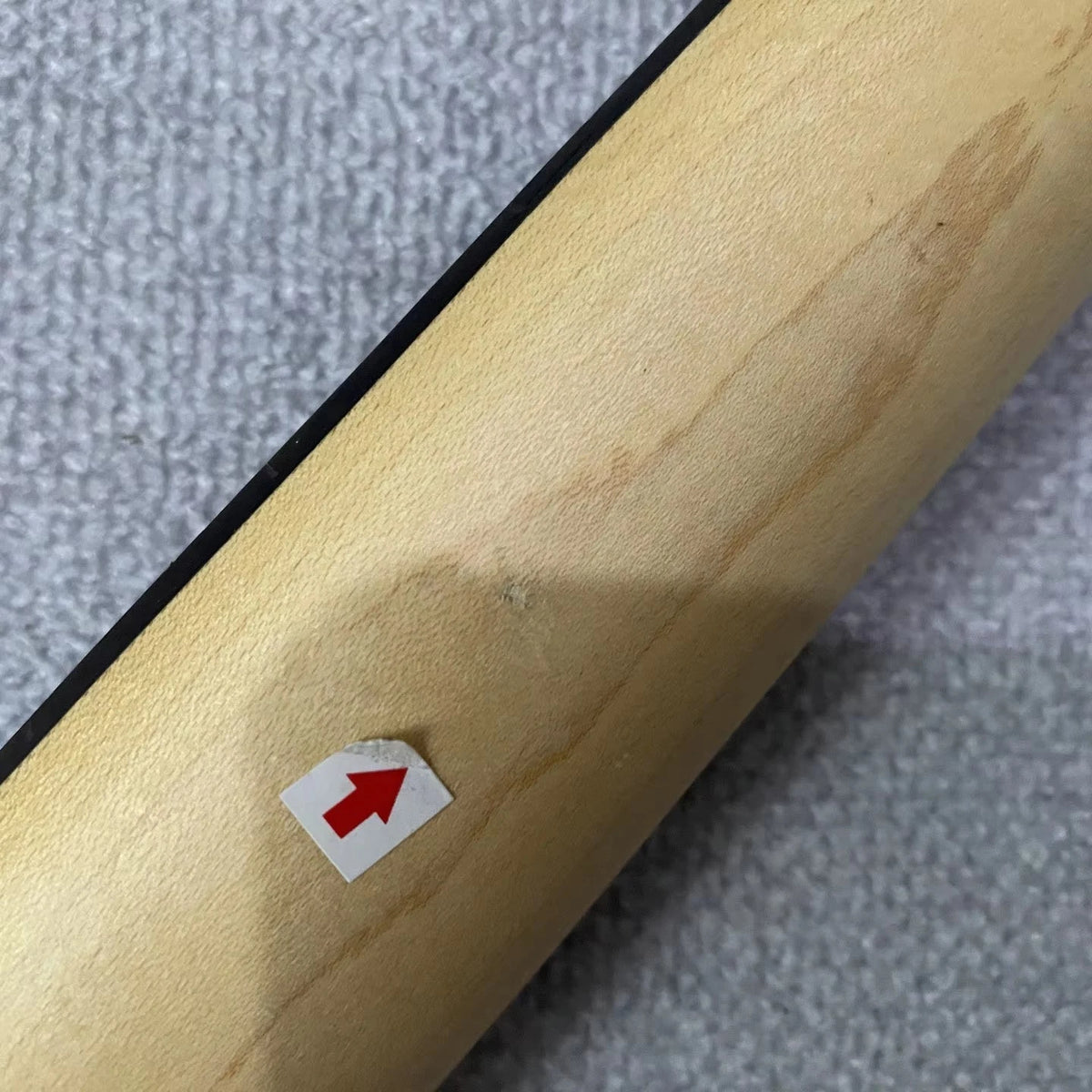 24-Fret Maple &amp; Rosewood Guitar Neck, Unfinished, Red Headstock
