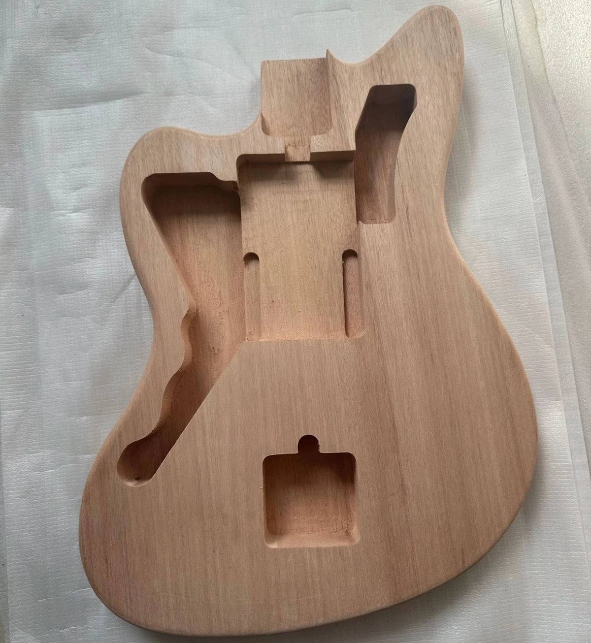 Mahogany Wood Left Handed Guitar Body Fit Jazzmaster DIY Project