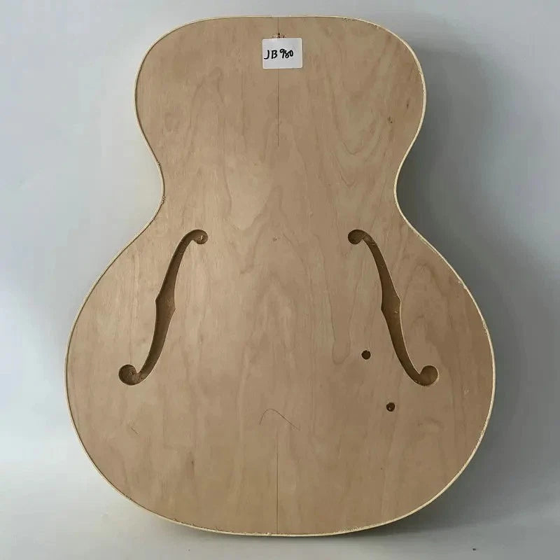 Unfinished Maple Jazz Guitar Hollow Body DIY Project