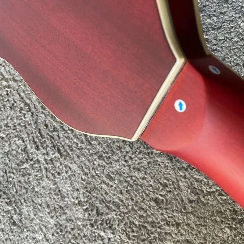 Washburn Rover RO10SK 34 Inch Travel Guitar in Red, Spruce Top, Rosewood
