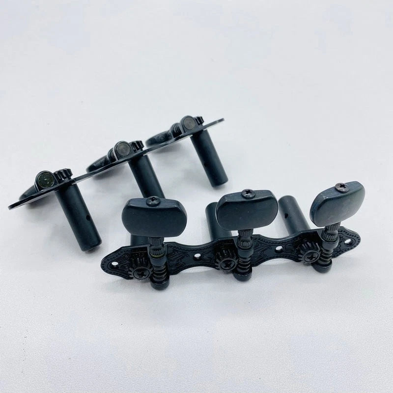 Classical Guitar Tuning Pegs 3R3L Machine Heads Keys in Black