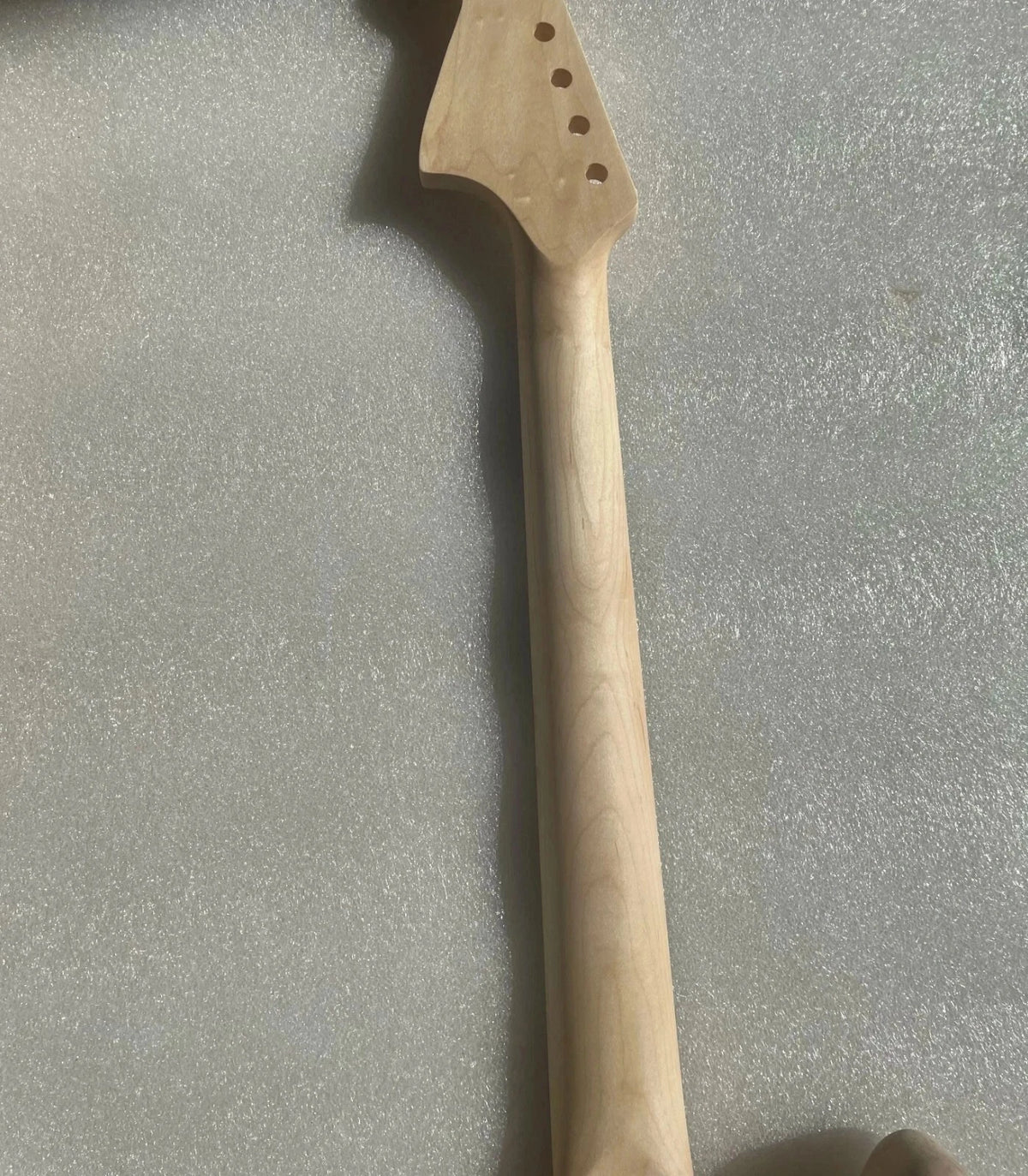 Unfinished Mahogany Wood Guitar Body with Maple Neck DIY Set For Mustang Guitars