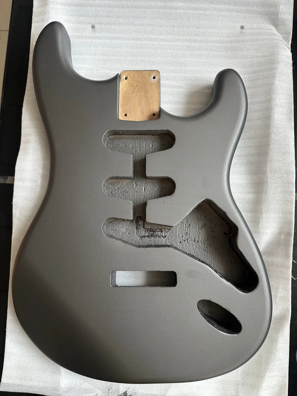 Metallic Grey SSS Guitar Paulownia Wood Body Fit ST