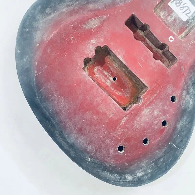 Red Burst DIY Project Basswood Electric Bass Guitar Body DIY Project