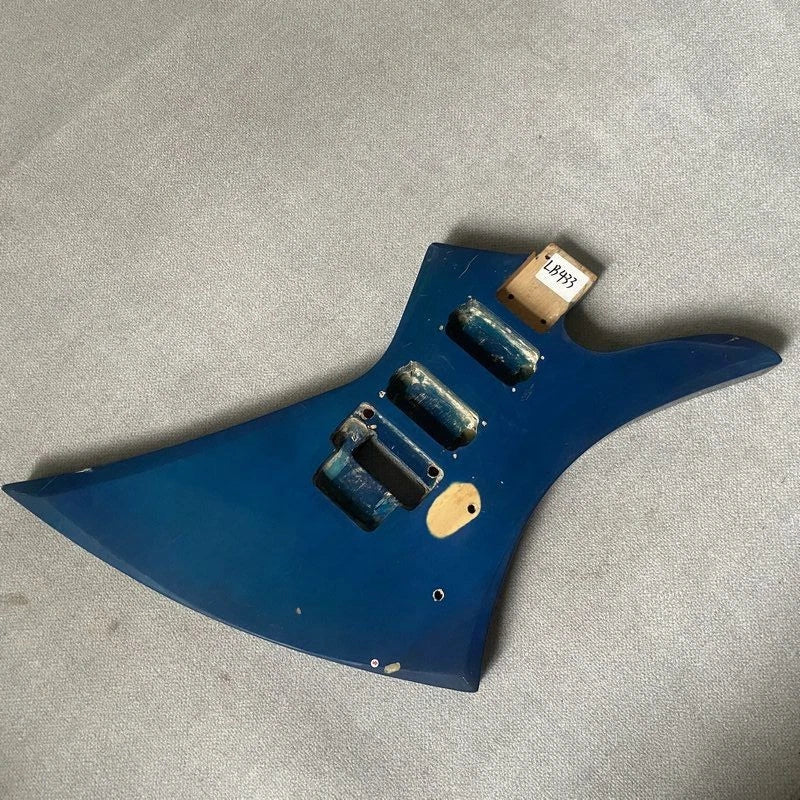 Blue Mahogany Wood JS Style Guitar Body