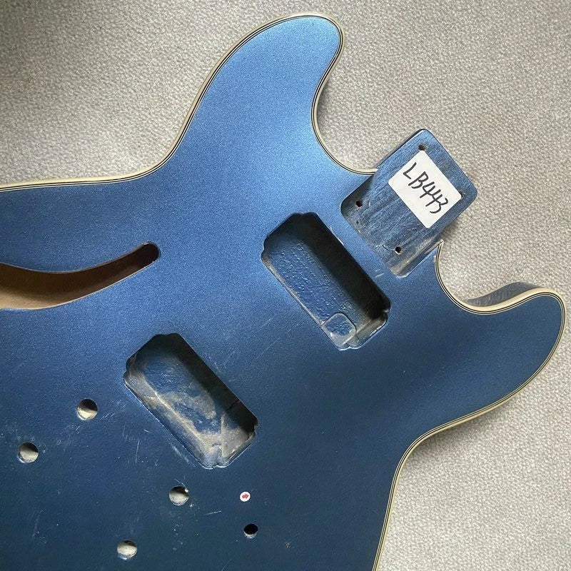 Blue Jazz Guitar Semi Hollow Body DIY Project