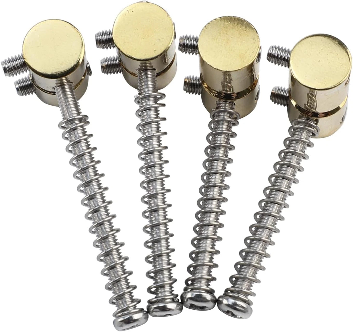 4pcs Brass Bass Guitar Bridge Saddles Fit Precision/Jazz Bass