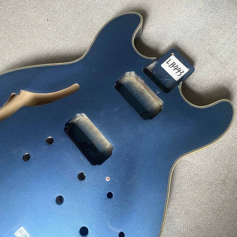 Blue Jazz Guitar Semi Hollow Body DIY Project