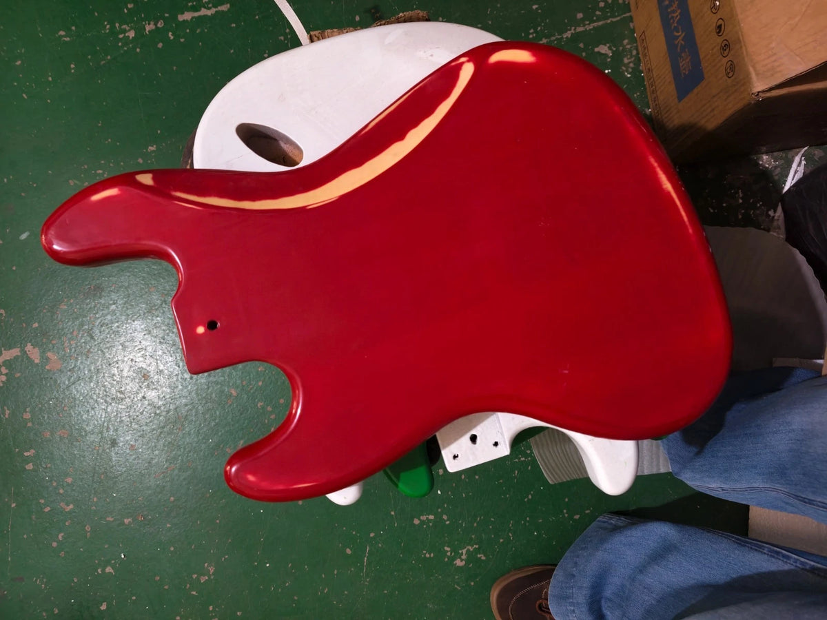 Red 4 String Bass Guitar Body Fit Jazz Bass