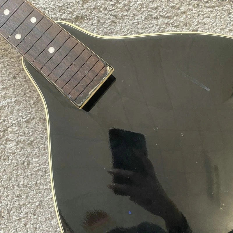 Black 8 String Mandolin Project, Spruce Top, Mahogany Body, Rosewood Fingerboard